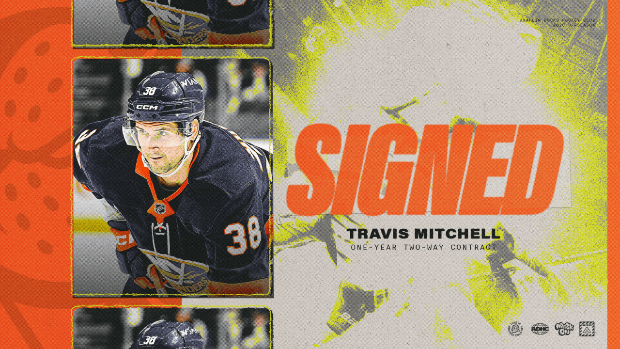Ducks Sign Mitchell to One-Year, Two-Way Contract