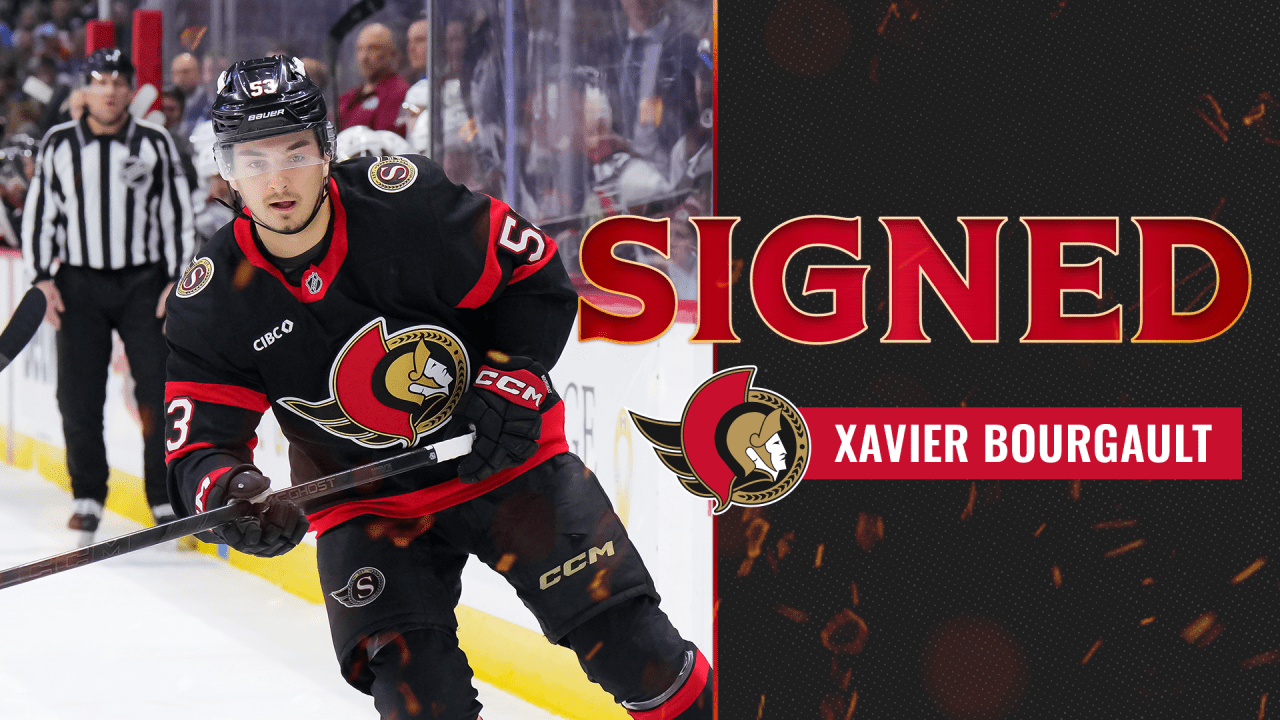 Senators sign Xavier Bourgault to one-year, two-way contract
