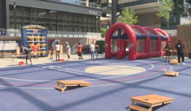 Peace on the Plaza: Community building through basketball
