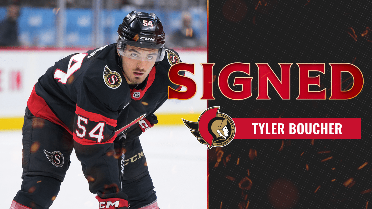 Senators agree to terms with forward Tyler Boucher on a one-year, two-way contract