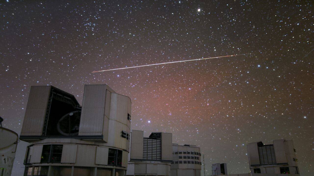 What kind of danger does it creates for professional telescopes