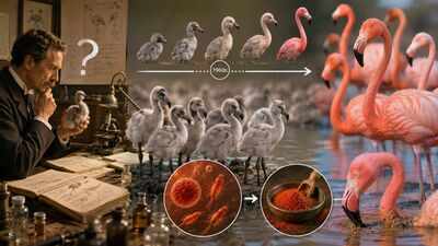 For centuries, scientists couldn't explain why flamingos aren't born pink until a breakthrough in the 1960s revealed the answer