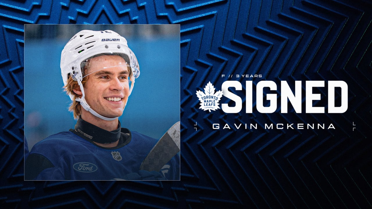 Maple Leafs Sign Forward Gavin McKenna To Entry-level Contract