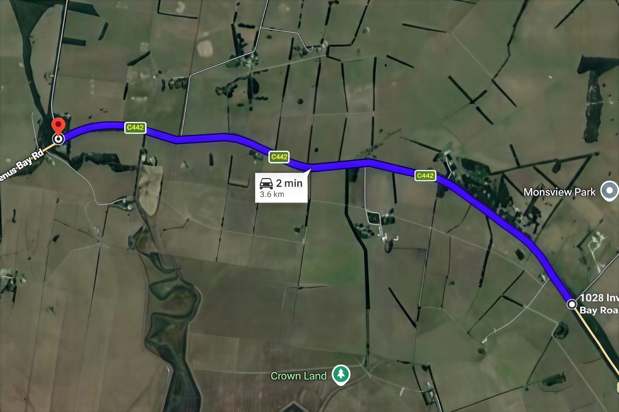 The 3.6km stretch between Pound Creek Road and Koonwarra-Pound Creek Road where Ms Harrick wants the speed limit cut to 80km/h.