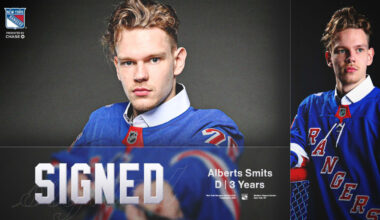 Rangers Agree to Terms with Alberts Smits