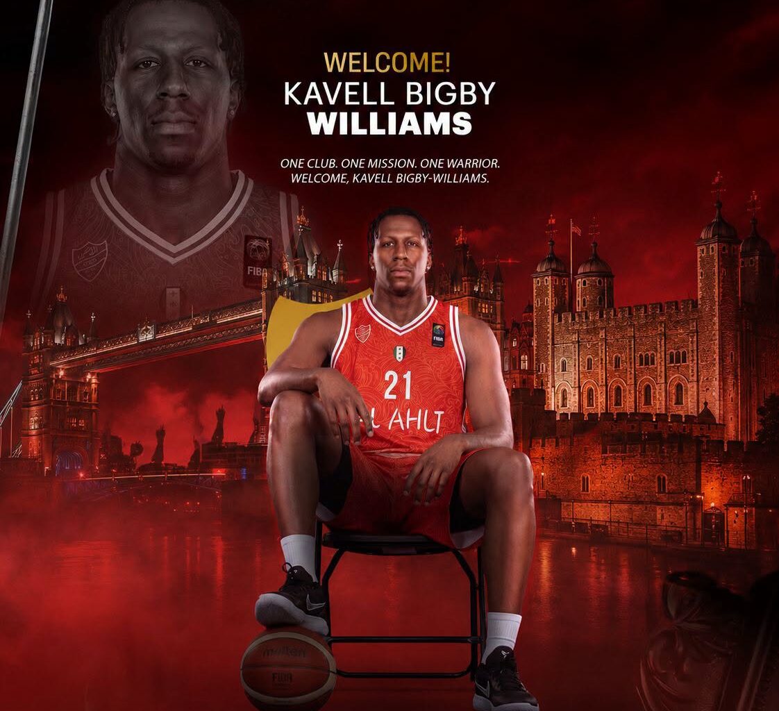 Al-Ahli Aleppo sign British center Kavell Bigby-Williams for Basketball League Final 4