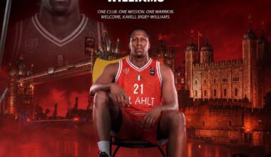 Al-Ahli Aleppo sign British center Kavell Bigby-Williams for Basketball League Final 4