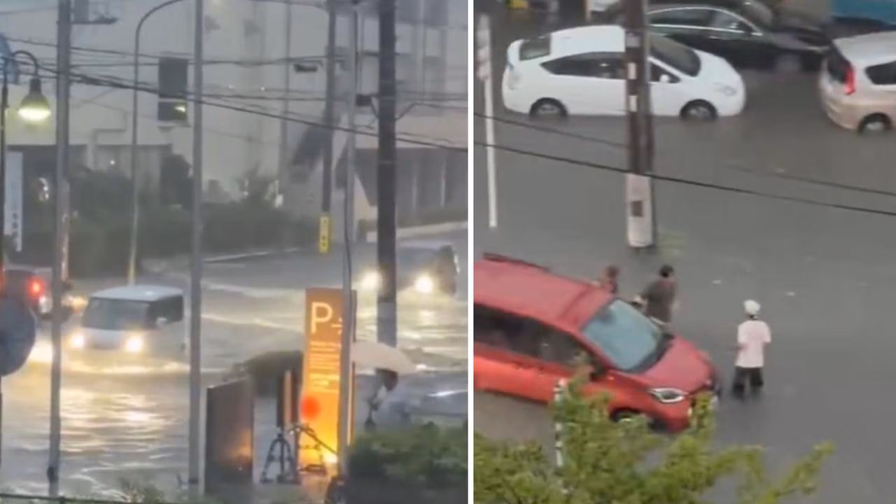 Eight dead, thousands of travellers stranded as record-breaking rain pummels Japan