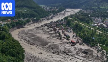 At least one Australian missing after flash flood in Nepal kills at least 95