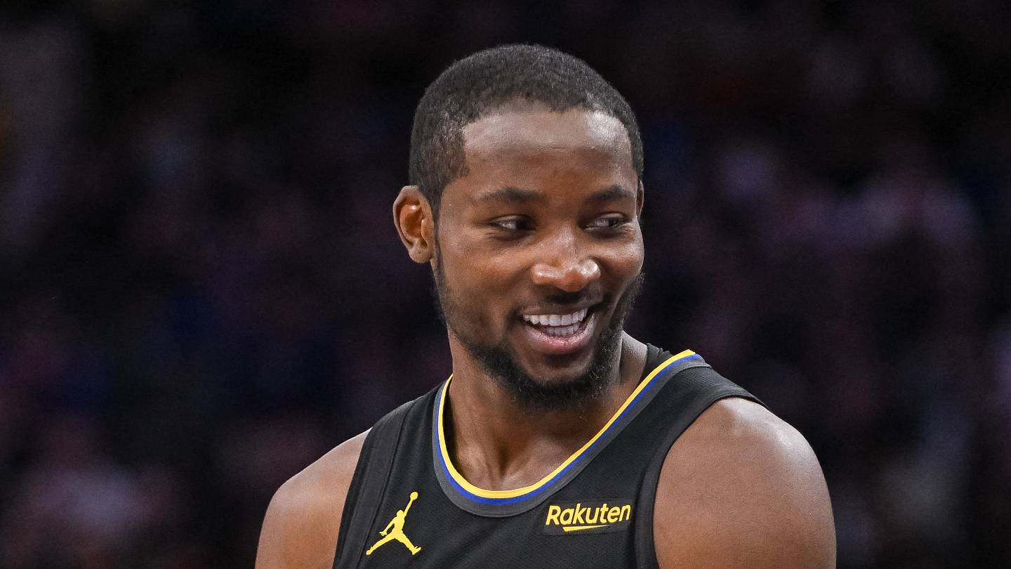 Nov 5, 2025; Sacramento, California, USA; Golden State Warriors forward Jonathan Kuminga (1) reacts after being called for a foul against the Sacramento Kings during the fourth quarter at Golden 1 Center. Mandatory Credit: Ed Szczepanski-Imagn Images