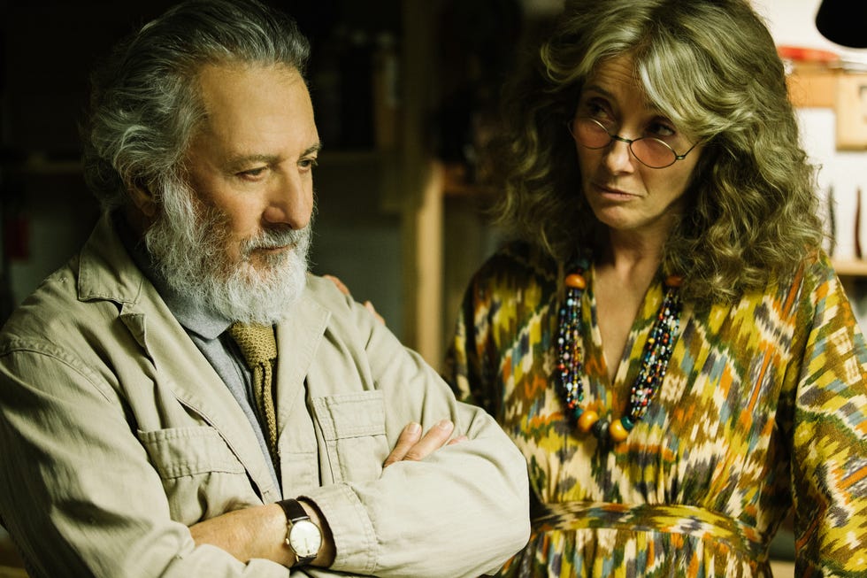 Dustin Hoffman, Emma Thompson, The Meyerowitz Stories dustin hoffman, emma thompson, the meyerowitz stories