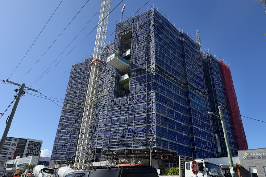 A multi-level construction site