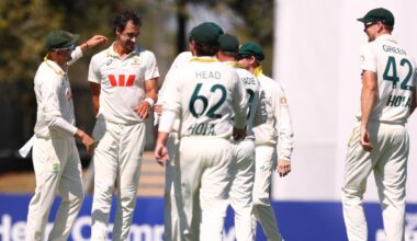 Australia v Bangladesh live scores: Hosts on top after 18 wickets fall on first day in Mackay