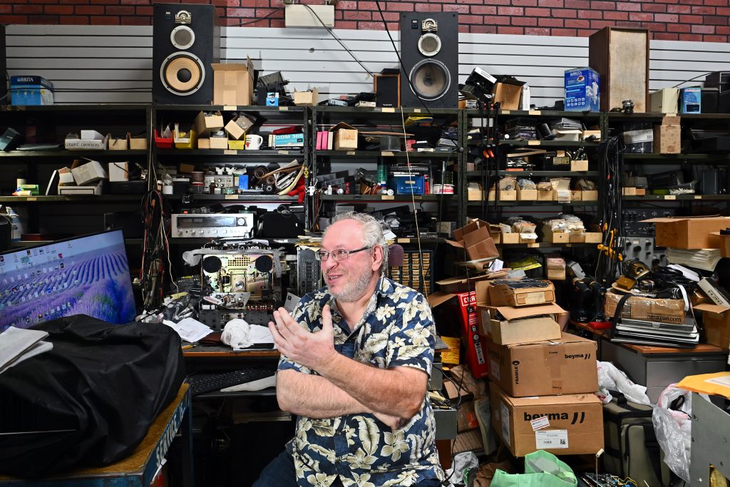 Roman Sokolov owns Electronic Engineers, one of the last analog audio repairs shops in Chicago.