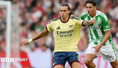 Football friendly LIVE: Arsenal v Real Betis - text updates, score, stats & head-to-head