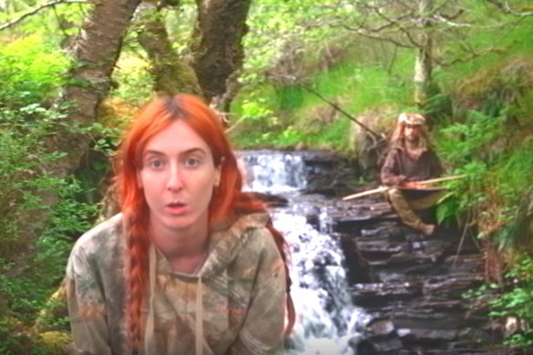 Filmmaker Kate McGuinness in her controversial Race Around the World film.