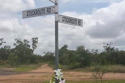 A street sign in the bush
