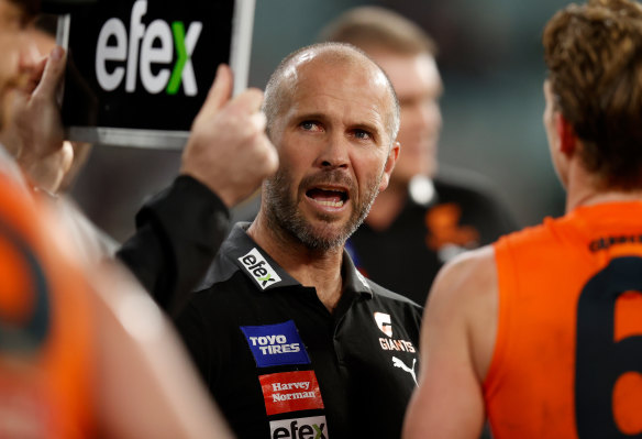 On the hunt: Former Bomber Mark McVeigh spent nine years with the Giants in their coaching ranks. He now wants to coach Essendon.