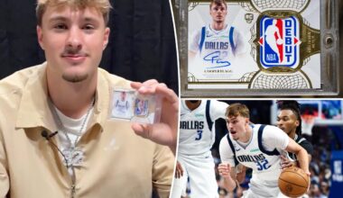 Mavericks place massive bounty to secure Cooper Flagg's one-of-a-kind Topps NBA Debut Patch card