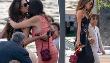 We're digging Amal Clooney's 'flower pot' bag — shop the look