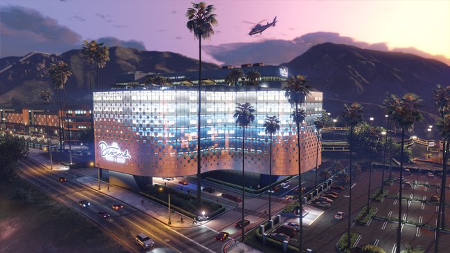 Grand Theft Auto V’s Diamond Casino, where mini-games have been banned for Australian players.