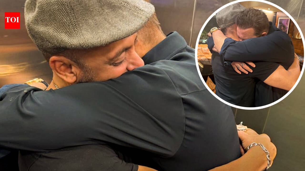 Salman Khan shares photos of his emotional reunion with Sanjay Dutt: 'I love you Baba'﻿ |
