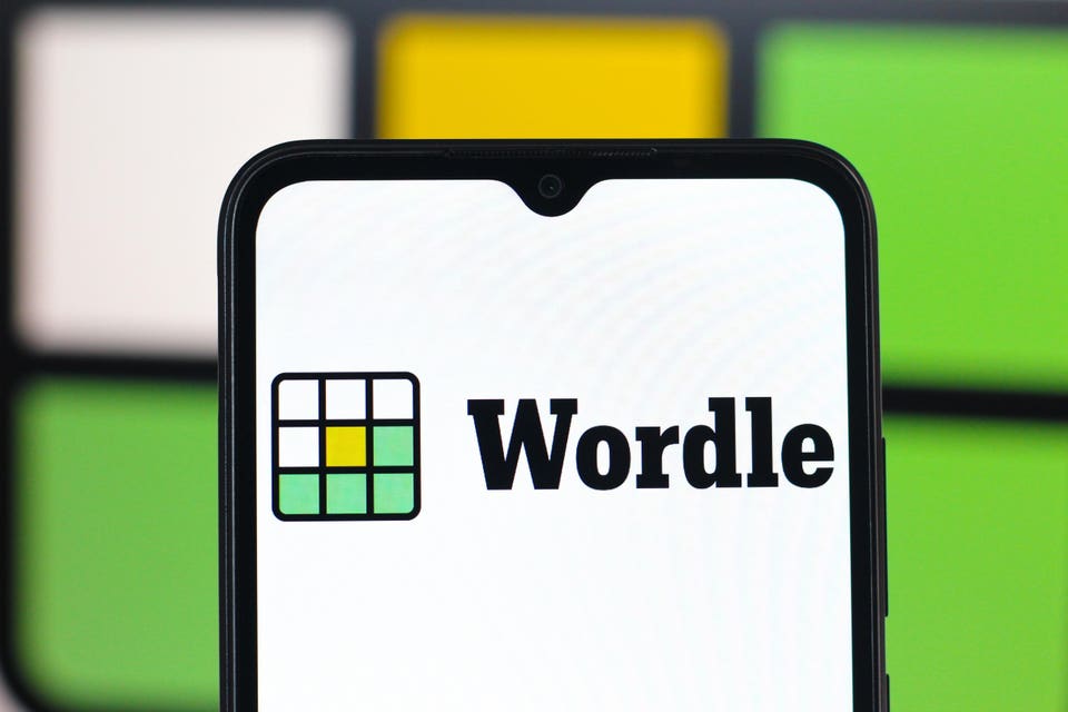 In this photo illustration, the Wordle logo is seen