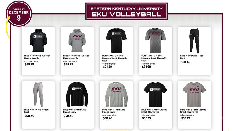 EKU Volleyball Announces Team Store For Limited Time