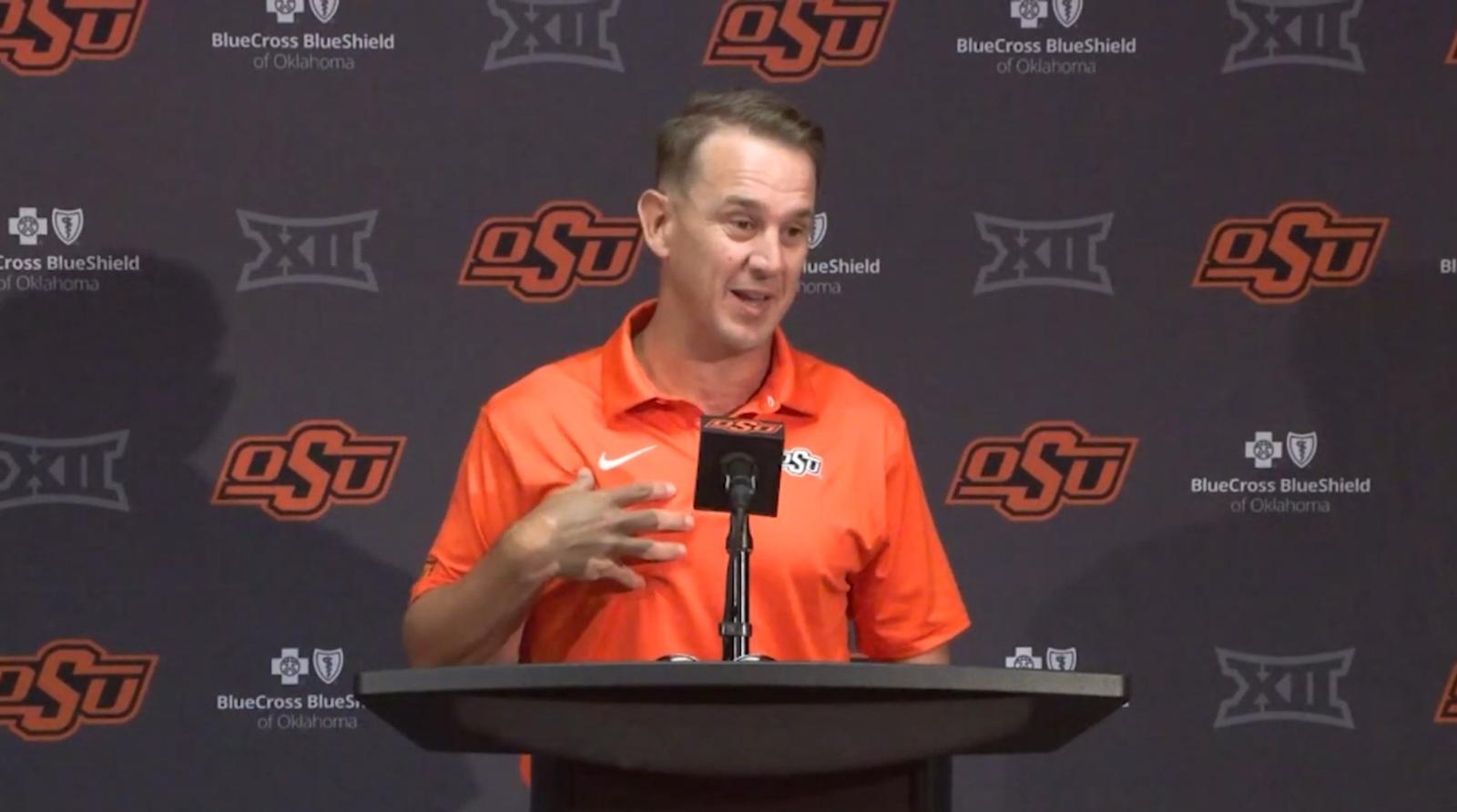 Morris, Cowboys Talk at OSU Football Media Day