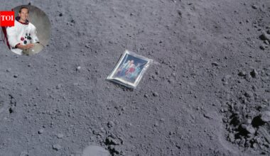 In 1972, an Apollo 16 astronaut left his family photograph on the Moon: The message identifies them as visitors “from planet Earth”