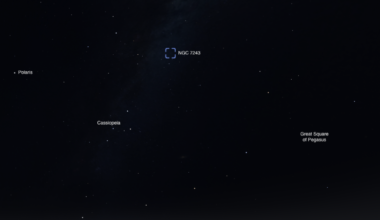 The Sky Today on Monday, August 10: Open cluster NGC 7243 