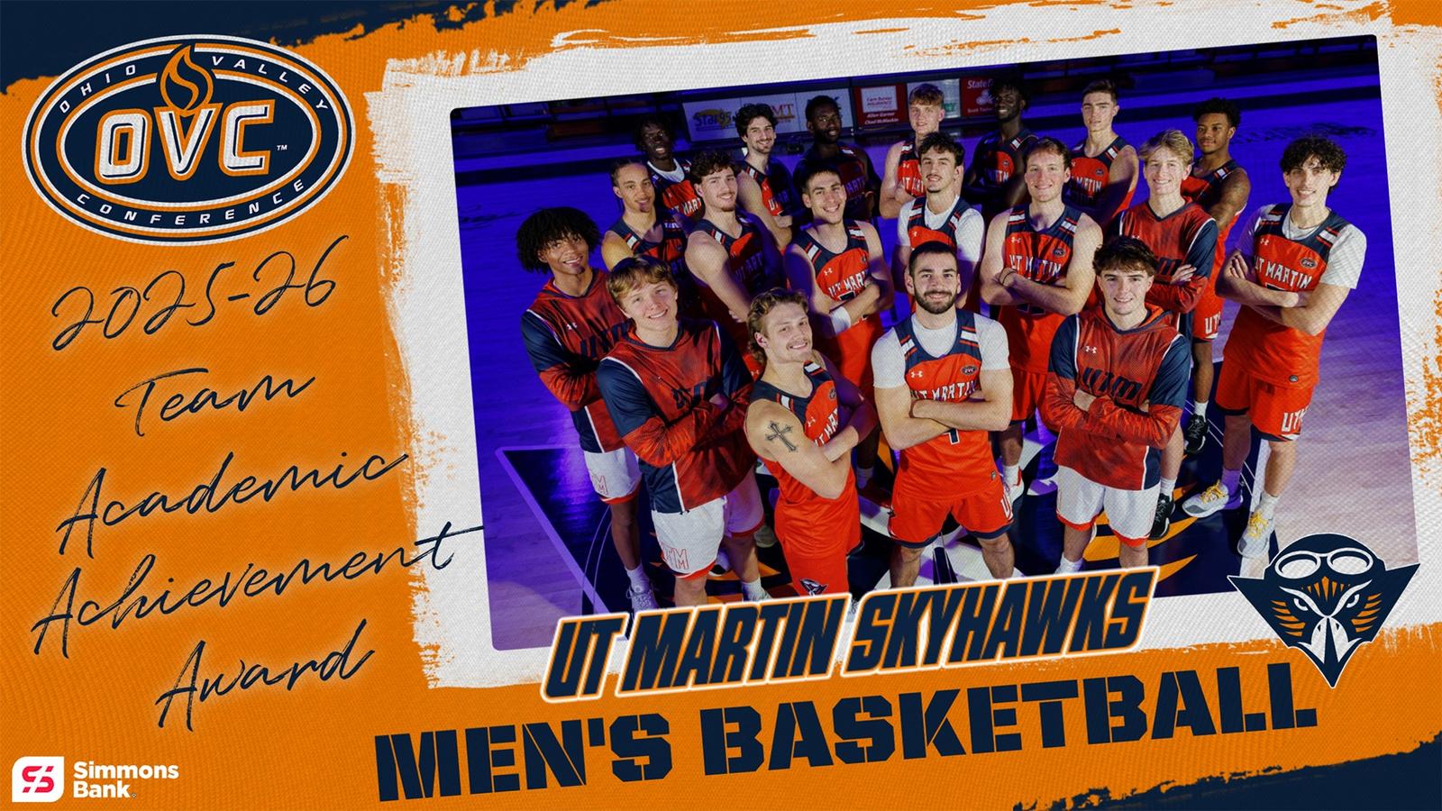 UT Martin Claims 2025-26 Ohio Valley Conference Team Academic Achievement Award For Men’s Basketball