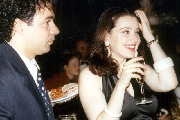 Ralph Carr in 1993 with his former wife, the singer Tina Arena.