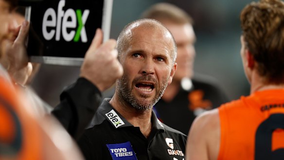 Mark McVeigh was GWS’s caretaker coach in 2022,