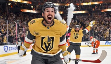 Vegas Golden Knights unveil quintessentially Sin City center ice design for 10th season