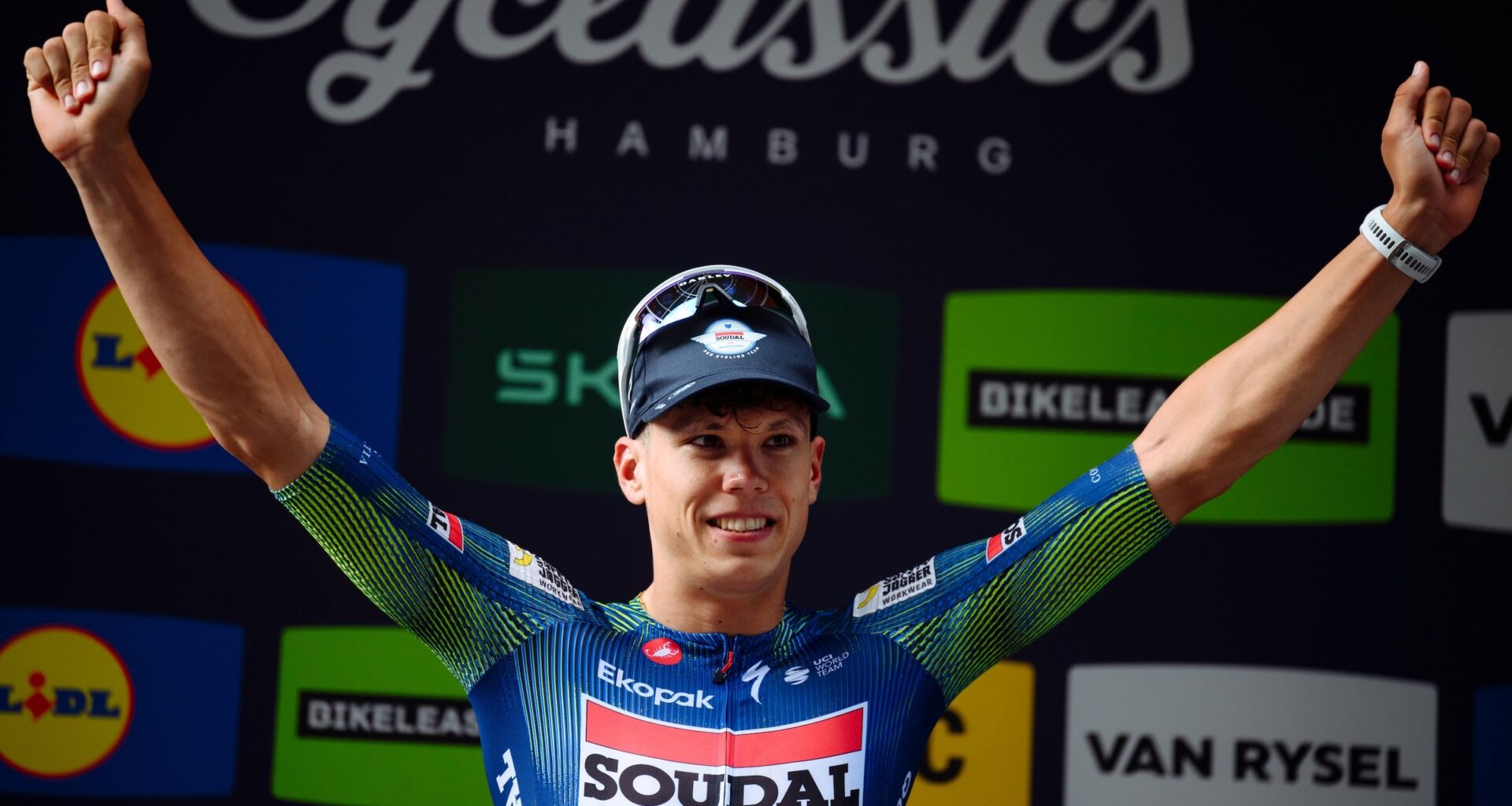 Paul Magnier wins the ADAC Cyclassics in Hamburg (Photo: Gregor Fischer via Getty Images)