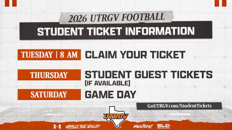 UTRGV Athletics Unveils New Student Ticket Timeline for Football