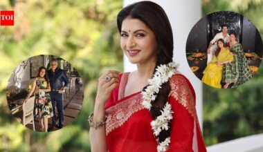Bhagyashree Home: Inside Bhagyashree’s palatial Mumbai home: From dramatic black entrance, private temple, all white kitchen naturally formed Ganesha on tree that made her buy it | Hindi Movie News