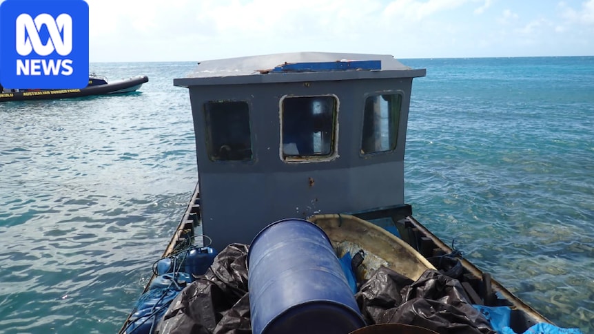 Border Force seizes foreign fishing boat and detains crew off Far North Queensland