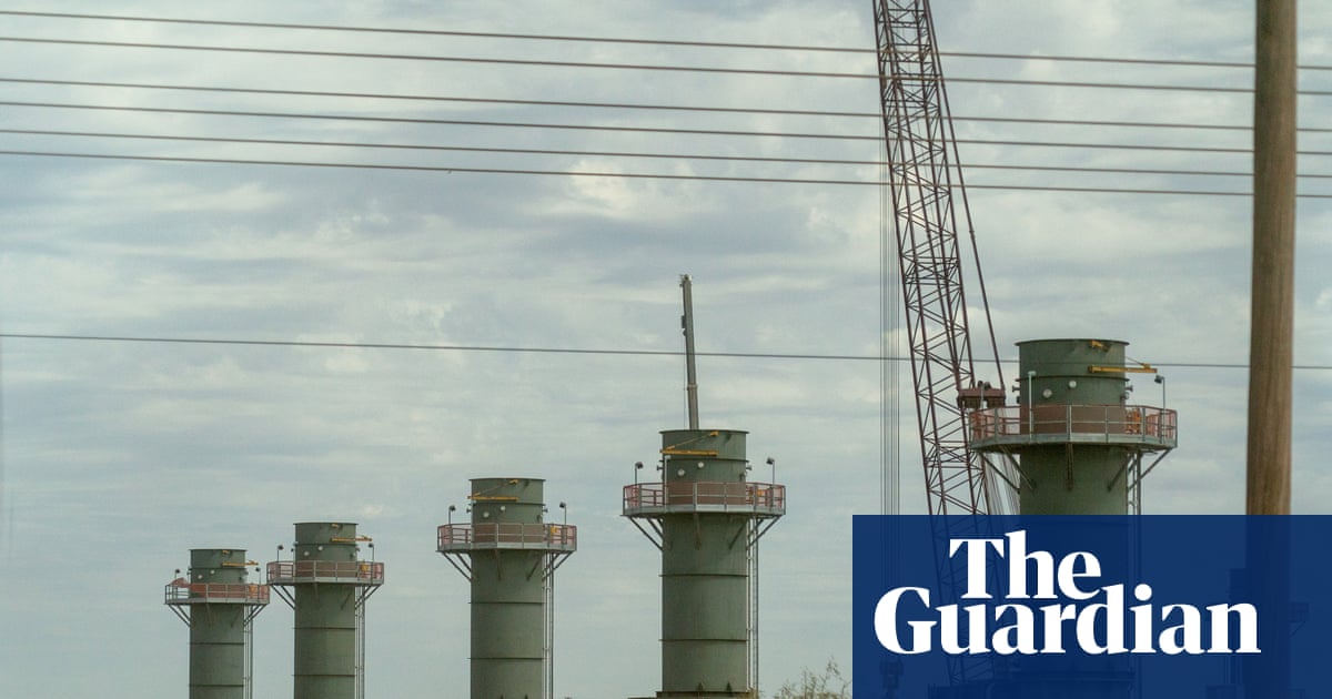 US building twice as much gas-fired capacity as China in AI boom, analysis finds | US news