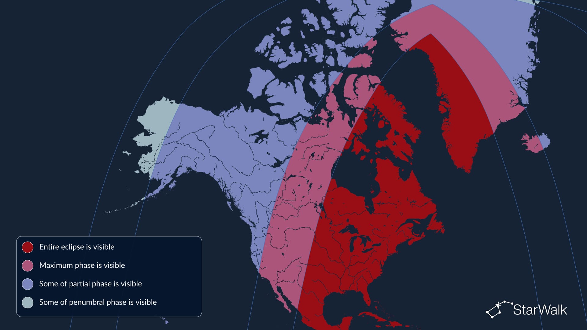 Partial Lunar Eclipse 2026 Visibility Map for North America