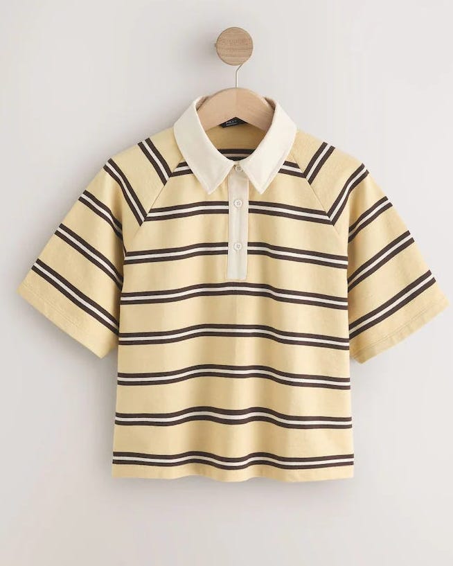 Stripe Collared Polo Rugby Shirt