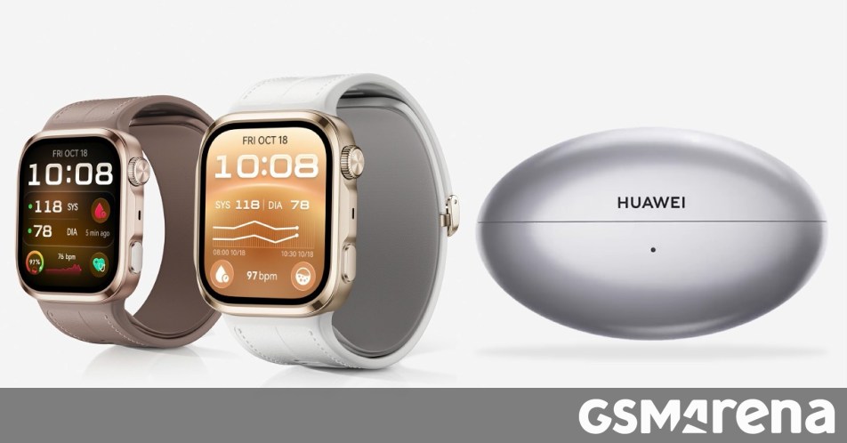 Huawei teases a slimmer Huawei Watch D3 and FreeBuds Neo