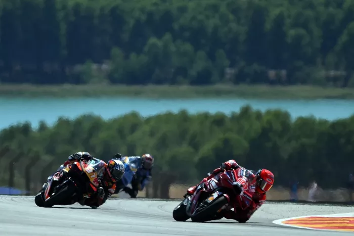 Marc Marquez, Ducati Team, Pedro Acosta, Red Bull KTM Factory Racing