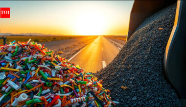 In 2025, Texas engineers mixed 4.5 tons of recycled plastic into a highway, replacing part of the bitumen to test how it handles extreme heat | World News