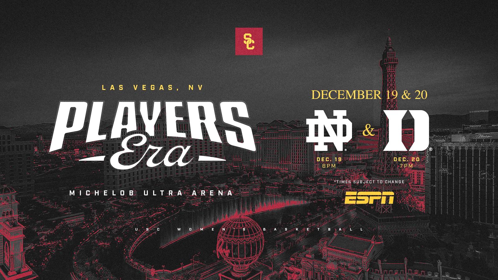 USC Women’s Basketball to Compete in 2026 Players Era Women’s Showcase in Las Vegas