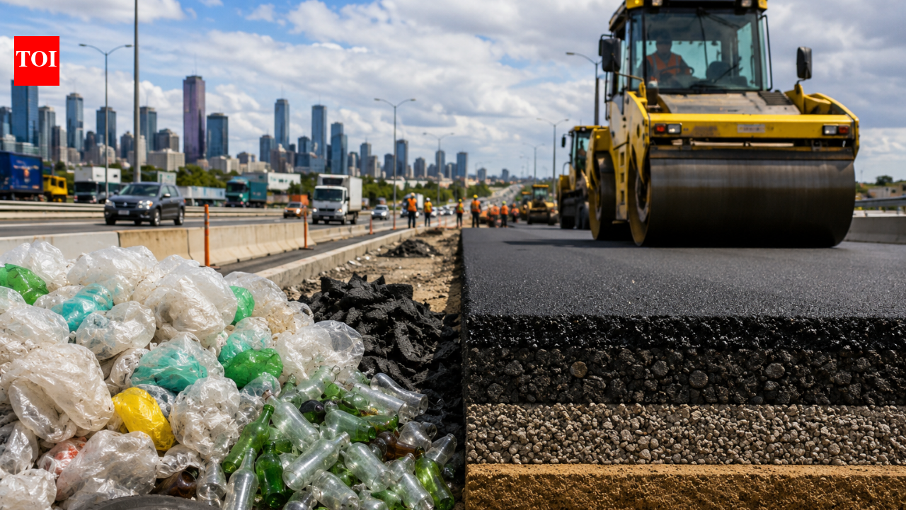 In 2022, Melbourne's M80 became Victoria's first major road project with recycled content in every pavement layer, reusing 35.5 million plastic bags and 22 million bottles