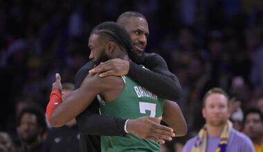 Jaylen Brown Wears 76ers Jersey, Talks Teaming with LeBron James in New Twitch Stream
