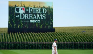 Major League Baseball is back at the Field of Dreams, now in a permanent ballpark amid the corn