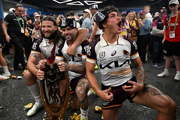 From left to right: Patrick Carrigan, Adam Reynolds and Reece Walsh.